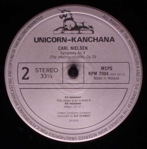 Unicorn-Kanchana KPM 7004 - Carl Nielsen, London Symphony Orches - Image 4