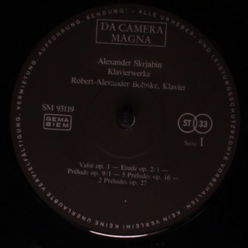 Da Camera Magna SM 93119 - Alexander Scriabin, Robert Alexander - Image 3