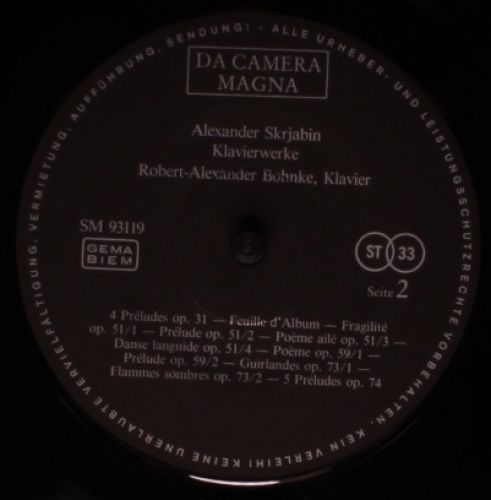 Da Camera Magna SM 93119 - Alexander Scriabin, Robert Alexander - Image 4