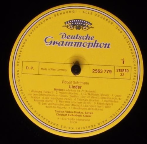 Deutsche Grammophon 2740 167 - Robert Schumann, Dietrich Fischer - Image 4