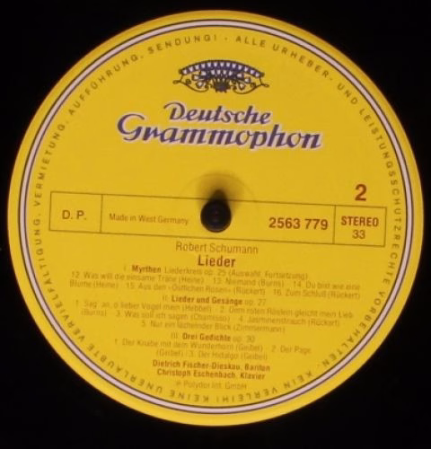 Deutsche Grammophon 2740 167 - Robert Schumann, Dietrich Fischer - Image 5
