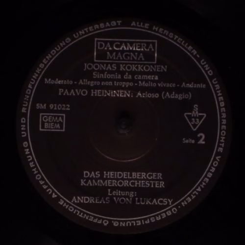 Da Camera Magna SM 91022 - Joonas Kokkonen, Paavo Heininen - Mus - Image 4
