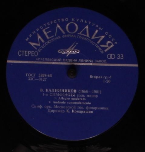 33С 0127—28 - Vasily Sergeyevich Kalinnikov, Moscow Philharmoni - Image 3