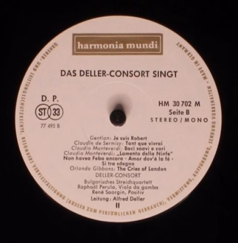 Harmonia Mundi HM 30 702 M - Deller Consort - Madrigale & Chanso - Image 4