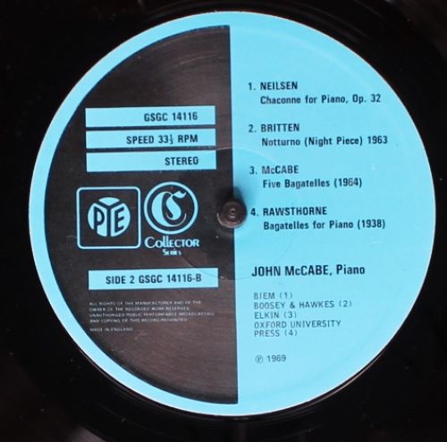 Pye Golden Guinea Records GSGC 14116 - John McCabe (2) - Twentie - Image 4