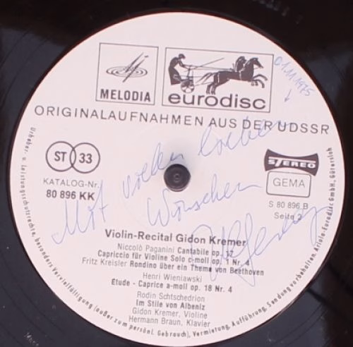 Eurodisc 80 896 KK - Gidon Kremer, Francesco Geminiani, Niccolò - Image 4