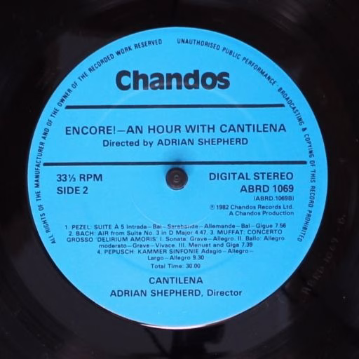 Chandos ABRD 1069 - Cantilena, Adrian Shepherd - Encore - An Hou - Image 5