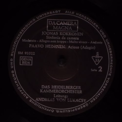 Da Camera Magna SM 91022 - Joonas Kokkonen, Paavo Heininen - Mus - Image 4