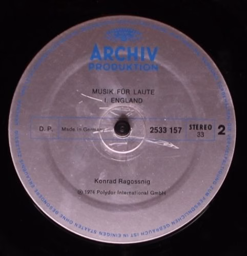 Archiv Produktion 2533 157 - Konrad Ragossnig - Musik Für Laute: - Image 5