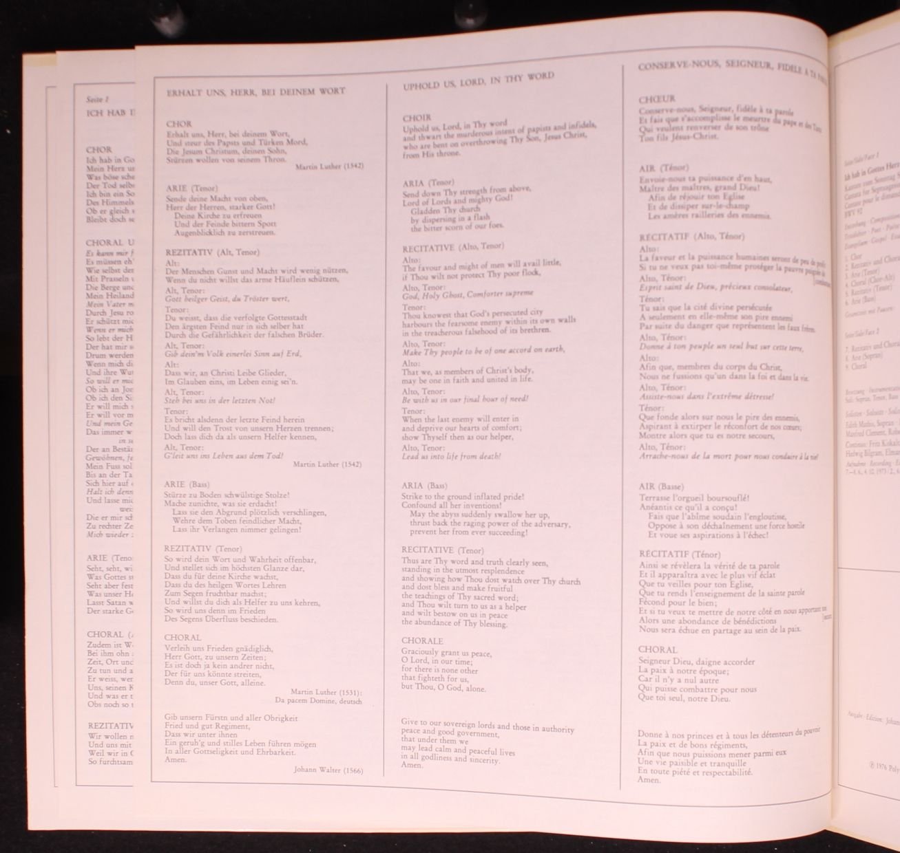 Archiv Produktion 2533 312 - Johann Sebastian Bach, Edith Mathis - Image 3