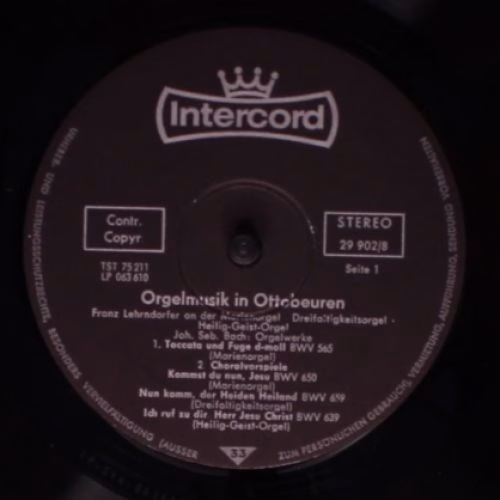 Intercord J 074 - Johann Sebastian Bach, Dieterich Buxtehude, Fr - Image 3