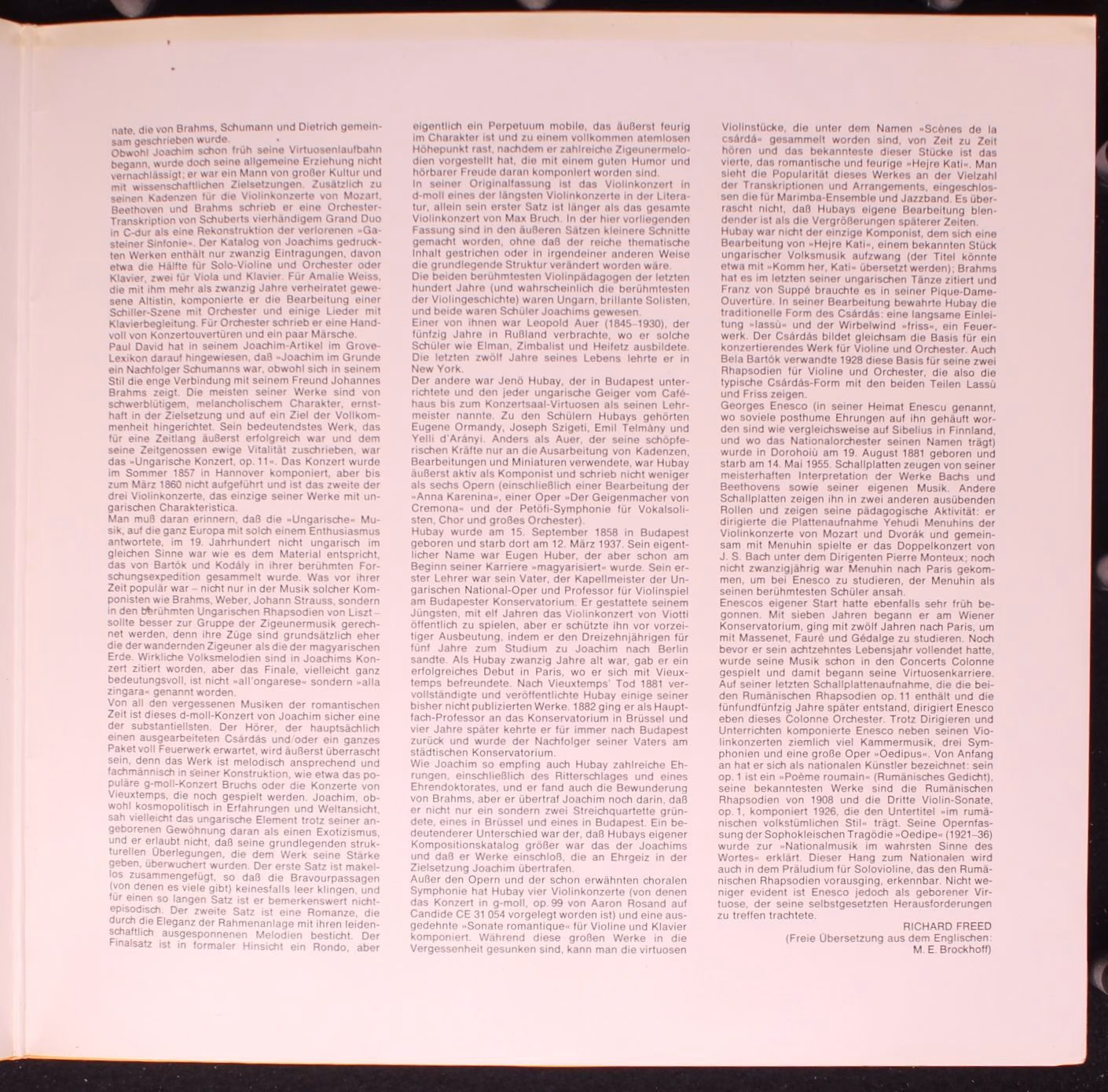 Candide CE 31 064 - Joseph Joachim, Jenő Hubay, George Enescu, A - Image 3