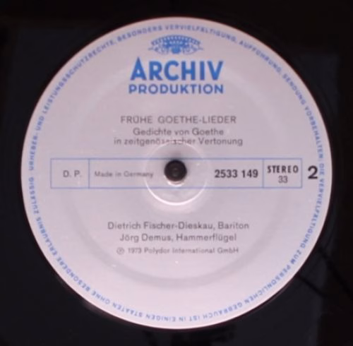 Archiv Produktion 2533 149 - Dietrich Fischer-Dieskau, Jörg Demu - Image 6