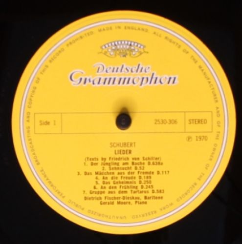 Deutsche Grammophon 2530 306 - Franz Schubert, Dietrich Fischer- - Image 5