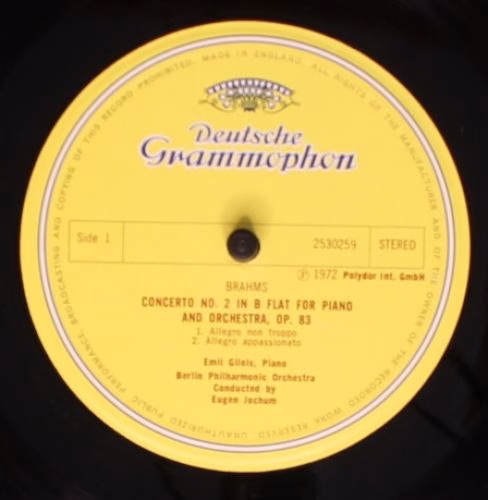 Deutsche Grammophon 2530 259 - Johannes Brahms, Emil Gilels, Ber - Image 3