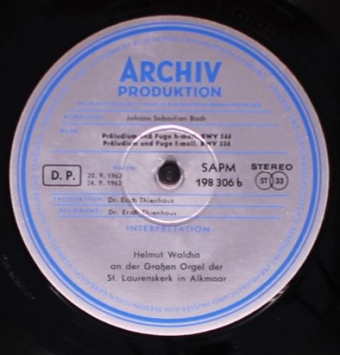Archiv Produktion 198 306 - Johann Sebastian Bach, Helmut Walcha - Image 5