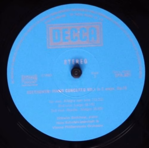DECCA SPA 401 - Ludwig van Beethoven, Wilhelm Backhaus, Wiener P - Image 3