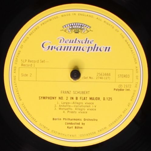 Deutsche Grammophon 2740 127 - Franz Schubert, Berliner Philharm - Image 5