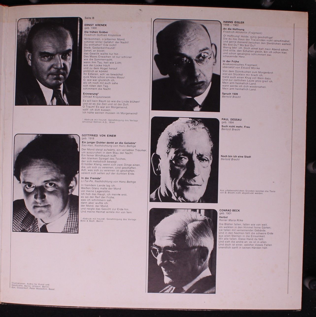 Odeon 1C 065-02677 - Dietrich Fischer-Dieskau, Aribert Reimann - - Image 3