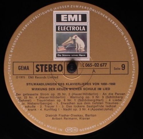 Odeon 1C 065-02677 - Dietrich Fischer-Dieskau, Aribert Reimann - - Image 5