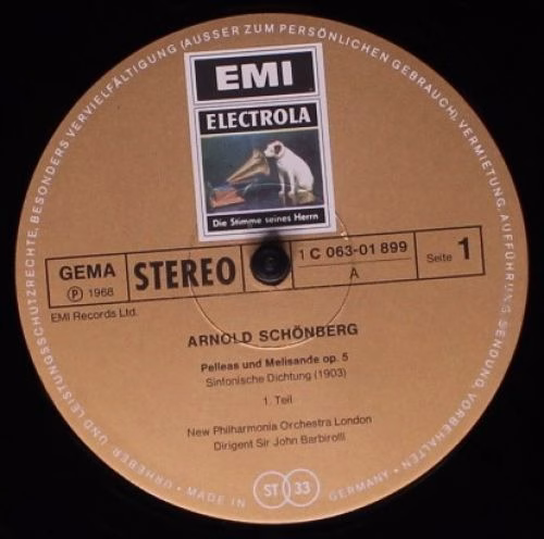 His Master's Voice 1 C 063-01 899 - Arnold Schoenberg, New Philh - Image 3