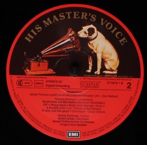 His Master's Voice Digital 27 0572 1 - Itzhak Perlman, Israel Ph - Image 5