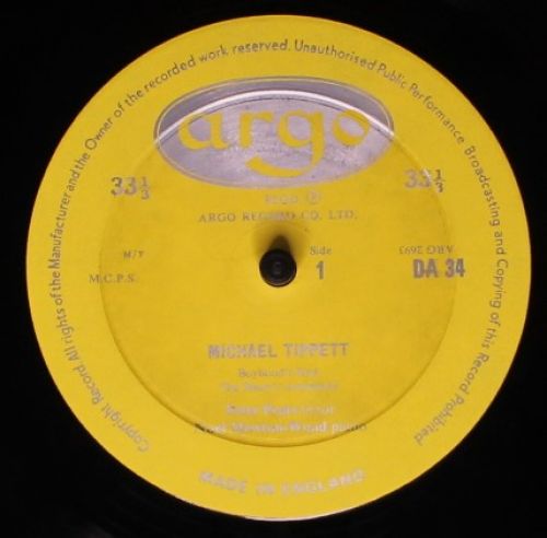 Argo DA 34 - Sir Michael Tippett, Peter Pears, Mewton-Wood, Amad - Image 3