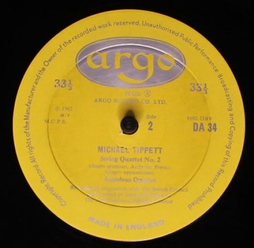 Argo DA 34 - Sir Michael Tippett, Peter Pears, Mewton-Wood, Amad - Image 4