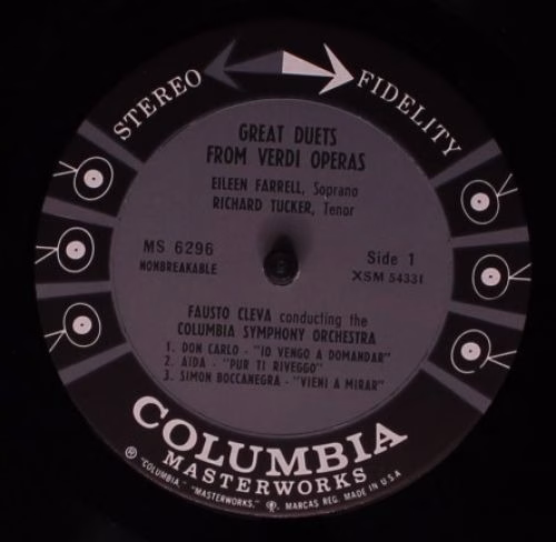 Columbia Masterworks MS 6296 - Richard Tucker (2), Eileen Farrel - Image 3
