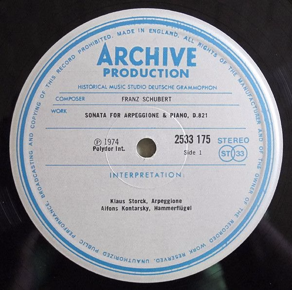 Archiv Produktion 2533 175 - Franz Schubert, Klaus Storck, Hans- - Image 4