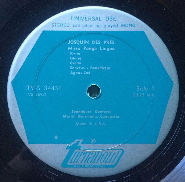 Turnabout TV-S 34431 - Josquin Des Prés, Pierre de la Rue - Miss - Image 4