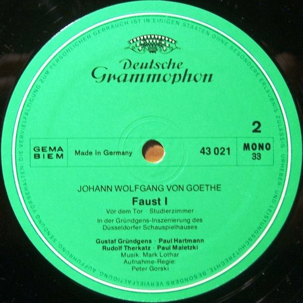 Deutsche Grammophon Gesellschaft Literarisches Arc 2753 002 - Jo - Image 6