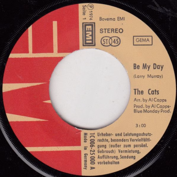 EMI 1C 006-25 000 - The Cats - Be My Day - Image 3