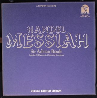 Sine Qua Non SQN 109 X - Georg Friedrich Händel, Sir Adrian Boul