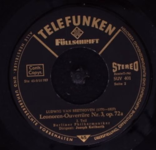Telefunken SUV 401 - Ludwig van Beethoven - Leonoren-Ouvertüre N - Image 4