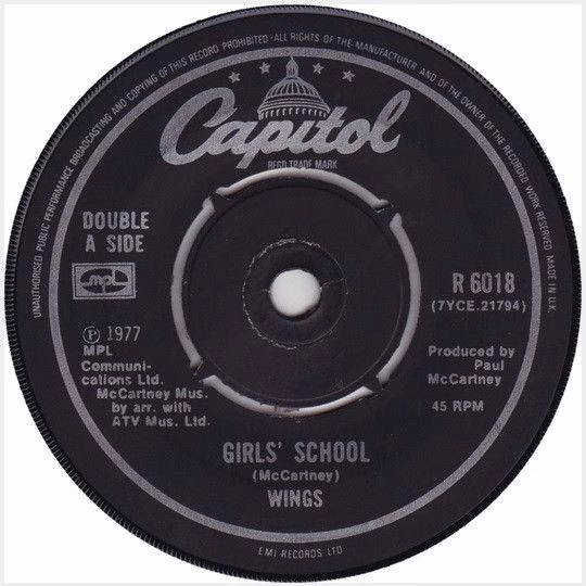 Capitol R 6018 - Wings (2) - Mull Of Kintyre / Girls' School - Image 2