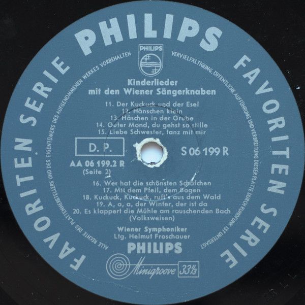 Philips S 06199 R - Die Wiener Sängerknaben - 20 Kinderlieder Mi - Image 4