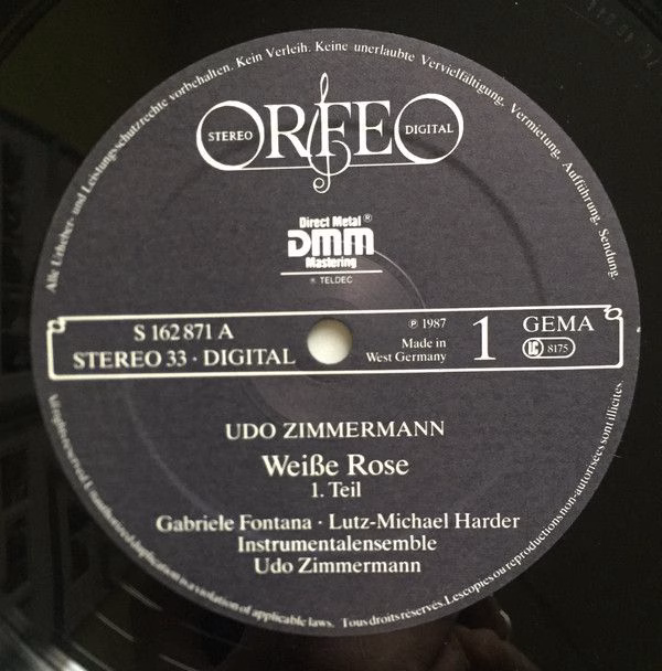 Orfeo (2) S 162 871 A - Udo Zimmermann, Gabriele Fontana, Lutz-M - Image 3