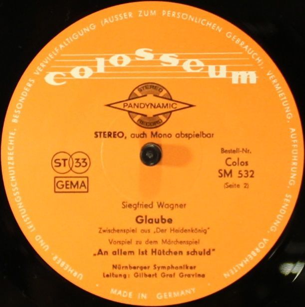 Colosseum Colos SM 532 - Siegfried Wagner, Jenny Abel, Nürnberge - Image 4