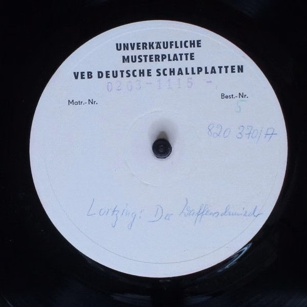 Not On Label 8 20 370 - Albert Lortzing - Der Waffenschmied (Ope