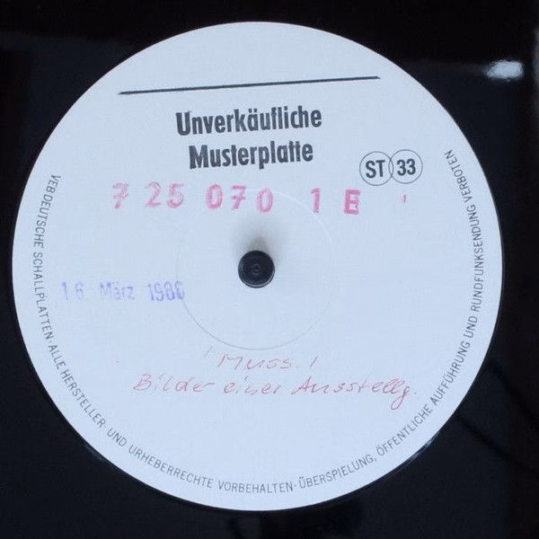 Not On Label 7 25 070 - Modest Mussorgsky, Maurice Ravel, London