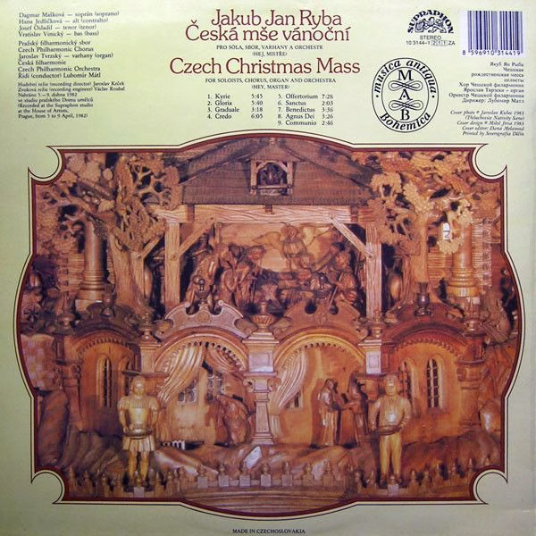 Supraphon 10 3144-1211 - Jakub Jan Ryba, Czech Philharmonic Chor - Image 2