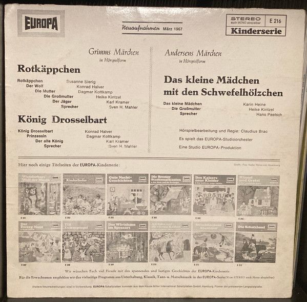 Europa E 216 - Gebrüder Grimm - Rotkäppchen / König Drosselbart - Image 2