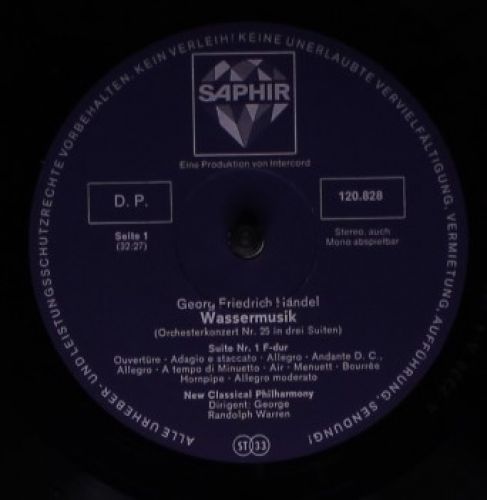 Saphir INT 120.828 - Georg Friedrich Händel, New Classical Philh - Image 3