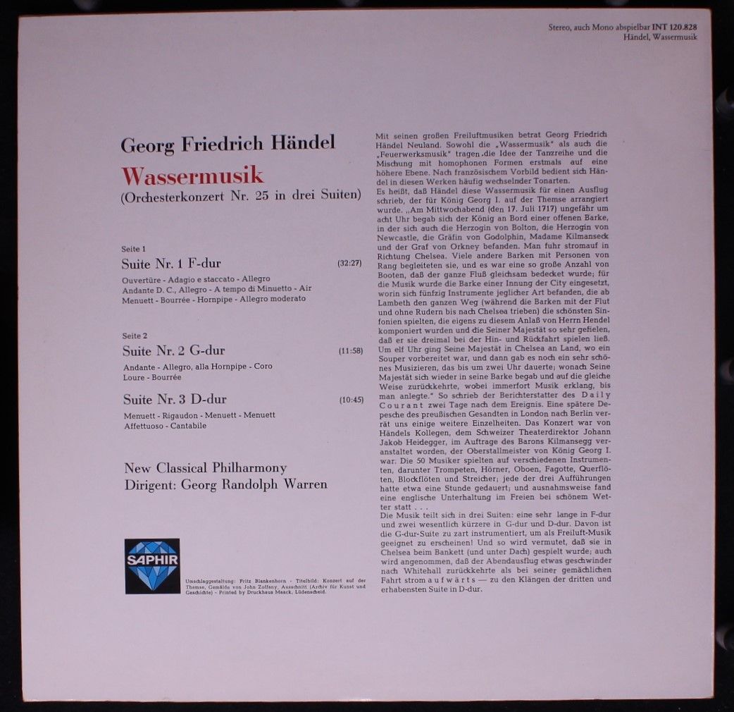 Saphir INT 120.828 - Georg Friedrich Händel, New Classical Philh - Image 2