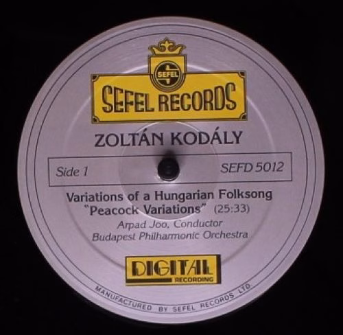 Sefel Records SEFD 5012 - Zoltán Kodály, The Budapest Philharmon - Image 4