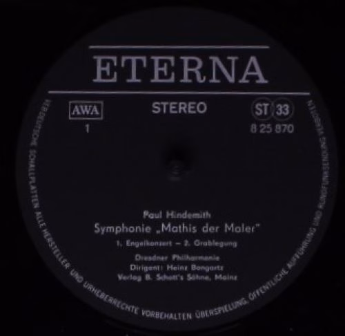 Eterna 8 25 870 - Paul Hindemith, Witold Lutoslawski - Mathis De - Image 3