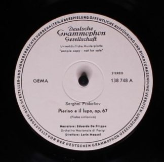 Deutsche Grammophon 138 748 - Sergei Prokofiev, Eduardo De Filip