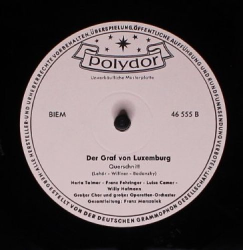 Polydor 46 555 - Various - Die Lustige Witwe / Der Graf Von Luxe - Image 2