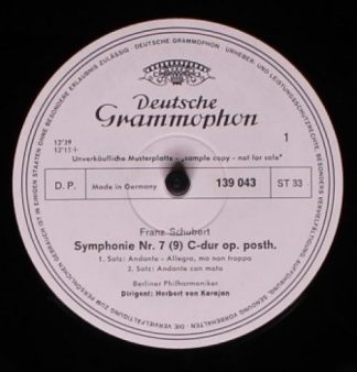 Deutsche Grammophon 139 043 - Franz Schubert, Berliner Philharmo
